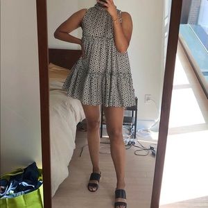 Lisa Marie Fernandez Black & White Eyelet Dress - Size L